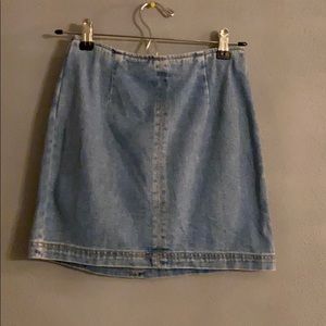 Denim mini skirt